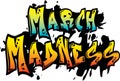 March Madness Graffiti Art Royalty Free Stock Photo