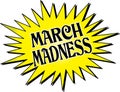 March Madness Yellow Starburst Royalty Free Stock Photo