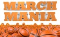 March Mania College Basketball Tournament Royalty Free Stock Photo