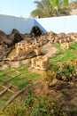 March 15 2022 - Muscat, Oman, Middle east: Miniature Omani Village Scene at Bait al Zubair Museum