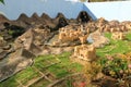 March 15 2022 - Muscat, Oman, Middle east: Miniature Omani Village Scene at Bait al Zubair Museum