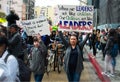 March for Our Lives movement`s march in Downtown Los Angeles Royalty Free Stock Photo