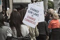 March for Our Lives movement`s march in Downtown Los Angeles Royalty Free Stock Photo