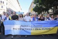 March for peace in Ukraine, demanding a stop to the Russian war, in Argentina