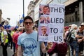 The march for a People`s Vote Royalty Free Stock Photo