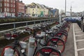 18 March 2018 The popular Coke Zero bike hire stand on Father Mathew Quay in Cork City Ireland