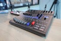 11 march 2021 , Professional audio Mixer, Recording Studio. Sound Mixing Desk. Sound Mastering