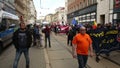 BRNO, CZECH REPUBLIC, MAY 1, 2017: March of radical extremists, suppression of democracy, against the government of the