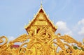 Golden chapel at Pluak Ket Temple in Rayong Thailand Royalty Free Stock Photo