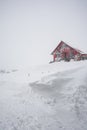 March 3rd 2018 Sinaia Romania, mountain rescue cabin at 2000m altitude