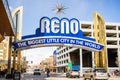 View of the Reno arch and the downtown area