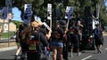 A march for revolution near Sheriff Dept