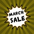 March Sale Illustration