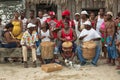 Garifuna drummers in Honduras