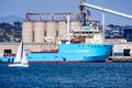 March 19, 2019 San Diego / CA / USA - The Ocean Cleanup vessel docked at the San Diego harbor