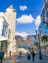 March 4, 2018 San Jose / CA / USA - Pederstrian street in downtown San Jose, south San Francisco bay area