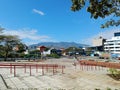 March 15 2023 - San Jose, Costa Rica, Central America: View of the outside of Plaza de la Democracia