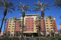 March 31, 2021 Sheraton Hotel. Anaheim, California - United States: Looking up at the Sheraton Park Hotel at the Anaheim