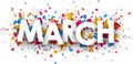 March sign. Royalty Free Stock Photo