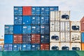 19 march, 2019 - Singapore: Shipping containers for export and import business