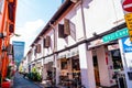 2019 March 1st, Singapore, Haji Lane - People are shopping and walking in the famous small street in the City