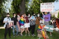 A march in support of transgender people