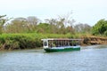 March 6 2023 - Tarcoles, Costa Rica: People enjoy a wildlife Excursion by boat on Rio Tarcoles