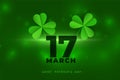 March 17th happy saint patricks day background