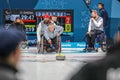 2018 March 13th. Peyongchang 2018 Paralympic games in South Korea. Wheelchair curling session. Team GB Royalty Free Stock Photo