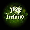 March 17th Saint Patrick`s Day I Heart Ireland Design