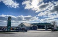 Top Oil fuel station displaying record high prices for petrol and diesel since the conflict in Ukraine began Royalty Free Stock Photo