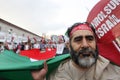 March to commemorate Mavi Marmara raid Royalty Free Stock Photo