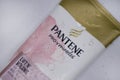 March 6, 2022 Ukraine city of Kyiv, plastic packaging of Pantene shampoo from Procter Gamble
