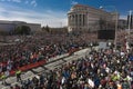 MARCH 24, 2018: Washington, D.C. Hundreds of thousands gather on Pennsylvania Avenue, NW in . March, dc Royalty Free Stock Photo