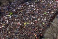 MARCH 24, 2018: Washington, D.C. Hundreds of thousands gather on Pennsylvania Avenue, NW in . First, high Royalty Free Stock Photo