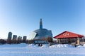 March 6 2022 - Winnipeg Manitoba Canada - The museum of Human rights complex