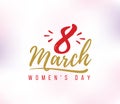 8 March. Womens day background.