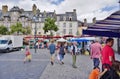 The Marche des Lices farmers market in Rennes, Brittany (France)