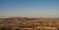 Marche. Spectacular winter landscape of the Marche hills. View from Potenza Picena Royalty Free Stock Photo