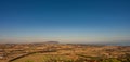 Marche. Spectacular winter landscape of the Marche hills. View from Potenza Picena Royalty Free Stock Photo