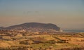 Marche. Spectacular winter landscape of the Marche hills. View from Potenza Picena Royalty Free Stock Photo