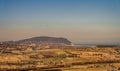Marche. Spectacular winter landscape of the Marche hills. View from Potenza Picena Royalty Free Stock Photo