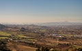 Marche. Spectacular winter landscape of the Marche hills. View from Potenza Picena Royalty Free Stock Photo