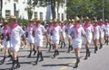 Marchers in July 4th Parade, Pacific Palisades, California