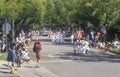 Marchers in July 4th Parade, Pacific Palisades, California