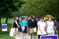 Marchers at the Relay for Life of Ann Arbor event 2013