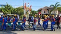 Marching marching band for first year school children