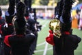 marching band with horn instrument