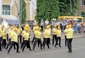 Marching band performance Royalty Free Stock Photo