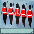 Marching Guardsmen Royalty Free Stock Photo